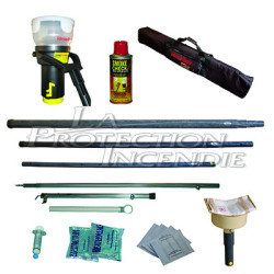 Complete kit for testing thermal and smoke detectors