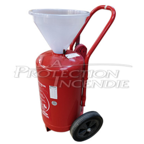 Funnel for devices on wheels