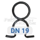 DN19 pipe retaining clip
