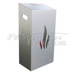 X13 Extinbox decorative protective box, in brushed aluminum