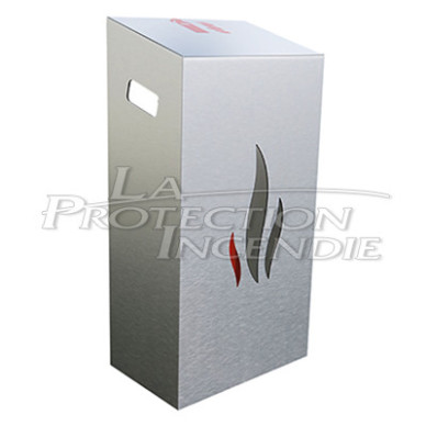 Coffret de protection décoratif X13 Extinbox, en aluminium brossé