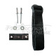 Strap kit for fixing a fire extinguisher in a box