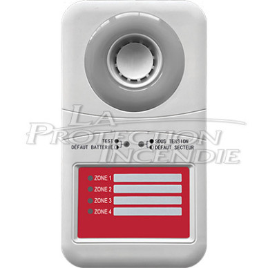 Alarme Type 4 secteur - 4 zones