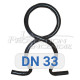 DN33 pipe retaining clip