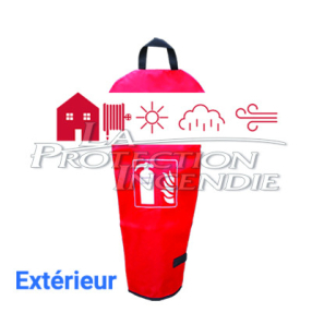 Housse extincteur 6 L/Kg avec protection UV en extérieur