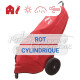 Cover for fire extinguisher on wheels 50Kg ROT