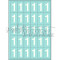 Marquage durable blanc - 25 chiffres 1 - 4 cm