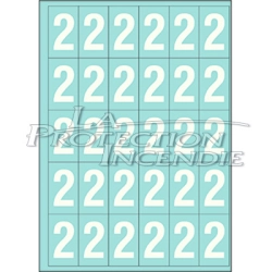 Durable white marking - 25 digits 2 - 4 cm