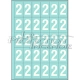 Durable white marking - 25 digits 2 - 4 cm