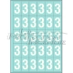 Durable white marking - 25 digits 3 - 4 cm