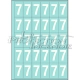 Marquage durable blanc - 25 chiffres 7 - 4 cm