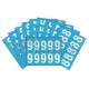 Marquage durable blanc - 10 chiffres 0 - 7 cm