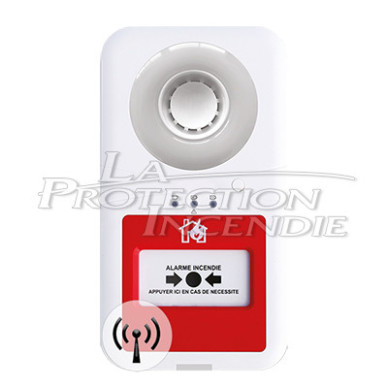 Type 4 radio alarm with flash (batteries included)