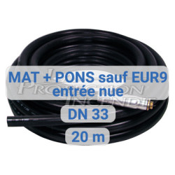 Tuyau RIA MAT / PONS entrée nue DN 33 - 20M