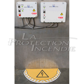 Balisage au sol Danger électrique