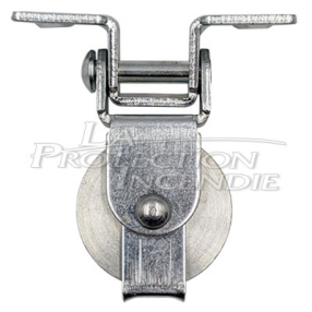 Articulated return pulley