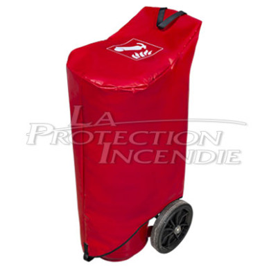 Cover for fire extinguisher on wheels 50Kg ROT