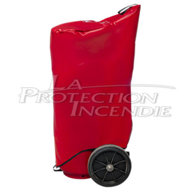 Cover for fire extinguisher on wheels 50Kg ROT