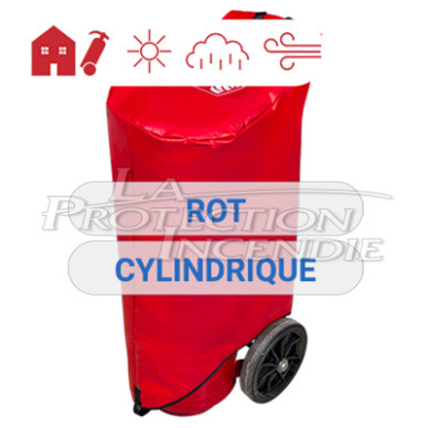 Cover for fire extinguisher on wheels 50Kg ROT