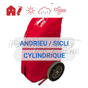 Cover for 50kg wheeled fire extinguisher SICLI/ANDRIEU - Model 2