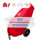 Cover for fire extinguisher on wheels 50Kg spherical ROT