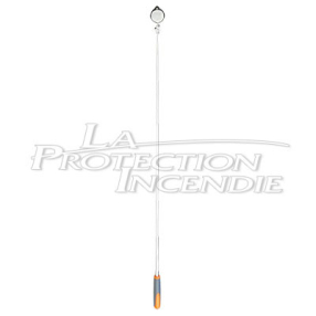 Telescopic inspection mirror with LED lighting