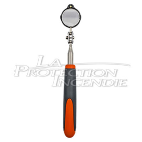 Miroir d'inspection téléscopique à eclairage LED
