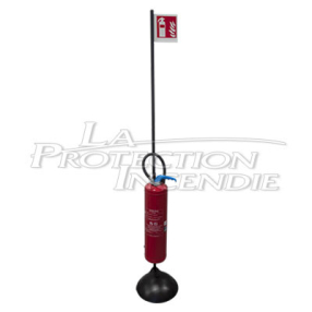 Mobile stand for fire extinguisher