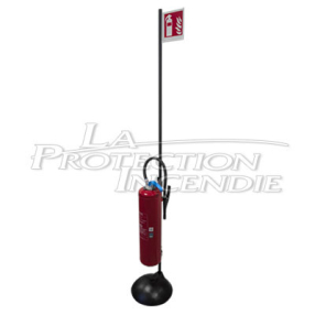 Mobile stand for fire extinguisher