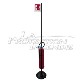 Mobile stand for fire extinguisher