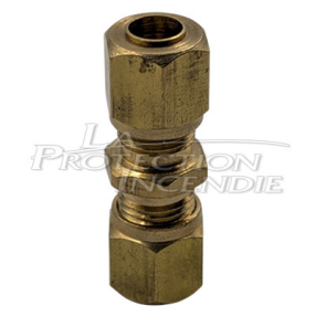 Brass straight union fitting