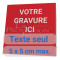 Panneau "votre gravure ici"
