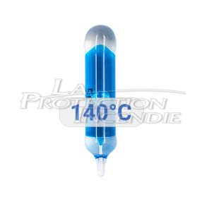 Ampoule thermofusible 140°C pour thérmodéclencheur