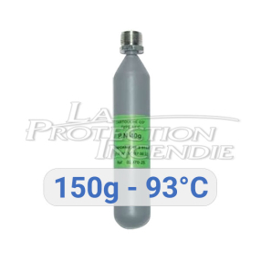 Cartouche APS 150g - 93°C - tête CL10 - pour la remise en service des alimentations pneumatiques de sécurité présentes sur les D