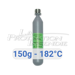 Cartouche APS 150g - 182°C - tête CL10 - pour la remise en service des alimentations pneumatiques de sécurité présentes sur les