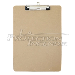 A4 clipboard without flap, made of rigid wood
