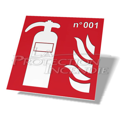 10 x 10 cm “fire extinguisher” sign
