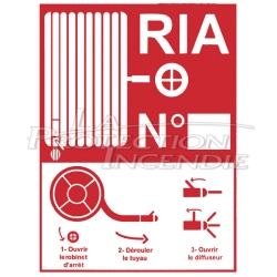 Panneau RIA - DMFB "Mode d'emploi" - 150 x 200 mm - Selon NF S 62-201