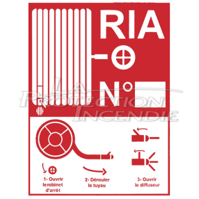 Panneau RIA - DMFB "Mode d'emploi" - 150 x 200 mm - Selon NF S 62-201