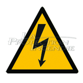 10 x 10 cm “electrical danger” sign