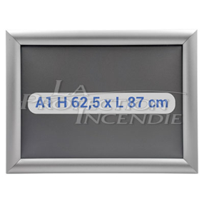 Cadre A1 Clic-Clac - Basic - pour les affichages temporaires, les plans d'interventions et les plans d'évacuation