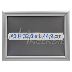 A3 Snap Frame - Basic - for temporary displays, intervention plans and evacuation plans