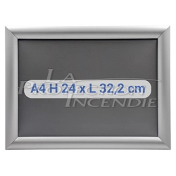A4 Snap Frame - Basic - for temporary displays, intervention plans and evacuation plans