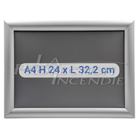 A4 Snap Frame - Basic - for temporary displays, intervention plans and evacuation plans