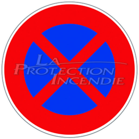 CL1 aluminum sign with mounting rail - 450 mm - type B6D - for marking parking areas