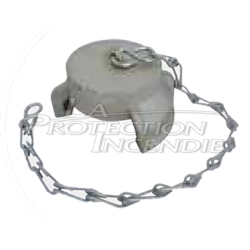 Aluminum plug with jaw for DN100 suction fire outlet