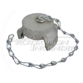 Aluminum plug with jaw for DN100 suction fire outlet