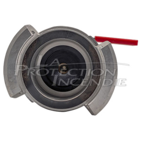 DSP65 fitting for fire hydrants, to a quick-connect fitting for a garden hose, with quarter-turn valve