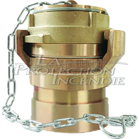 Grooved supply fitting for brass dry riser - DN 65