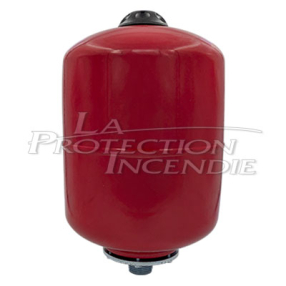 Vase d'expansion incendie 8L - 16 Bar - mâle 1 pouce, pour les surpresseurs alimentant les réseaux de défense incendie.